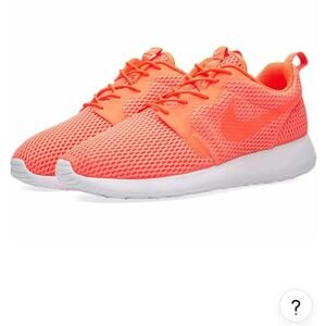 NIKE ROSHE ONE HYPERFUSE BR MEN SIZE 11.5 TOTAL CRIMSON & WHITE